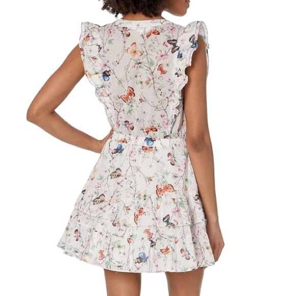 Kianna Cotton Butterfly Print Dress - Picture 3 of 16